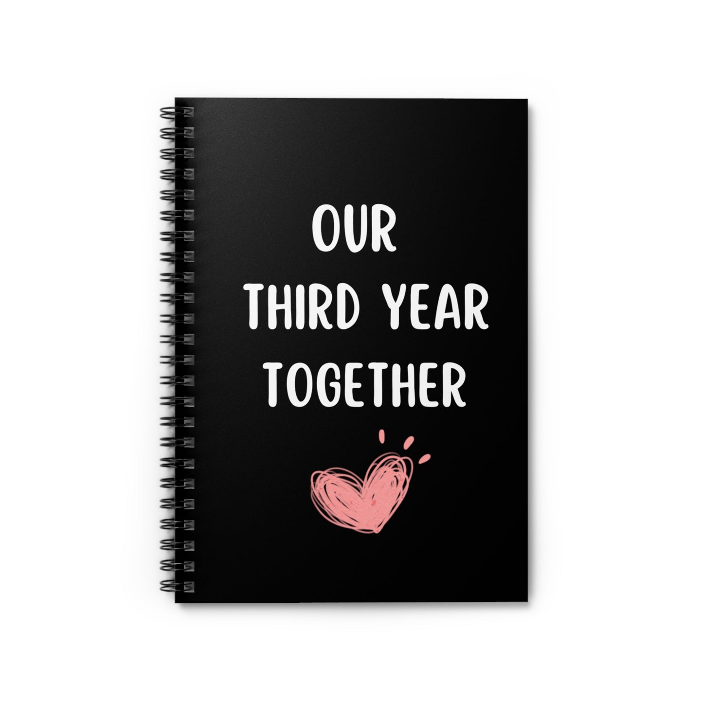 Our Third Year Together Journal Notebook, Third Anniversary Gift for Boyfriend or Girlfriend, 3rd Year Together Notebook, Relationships