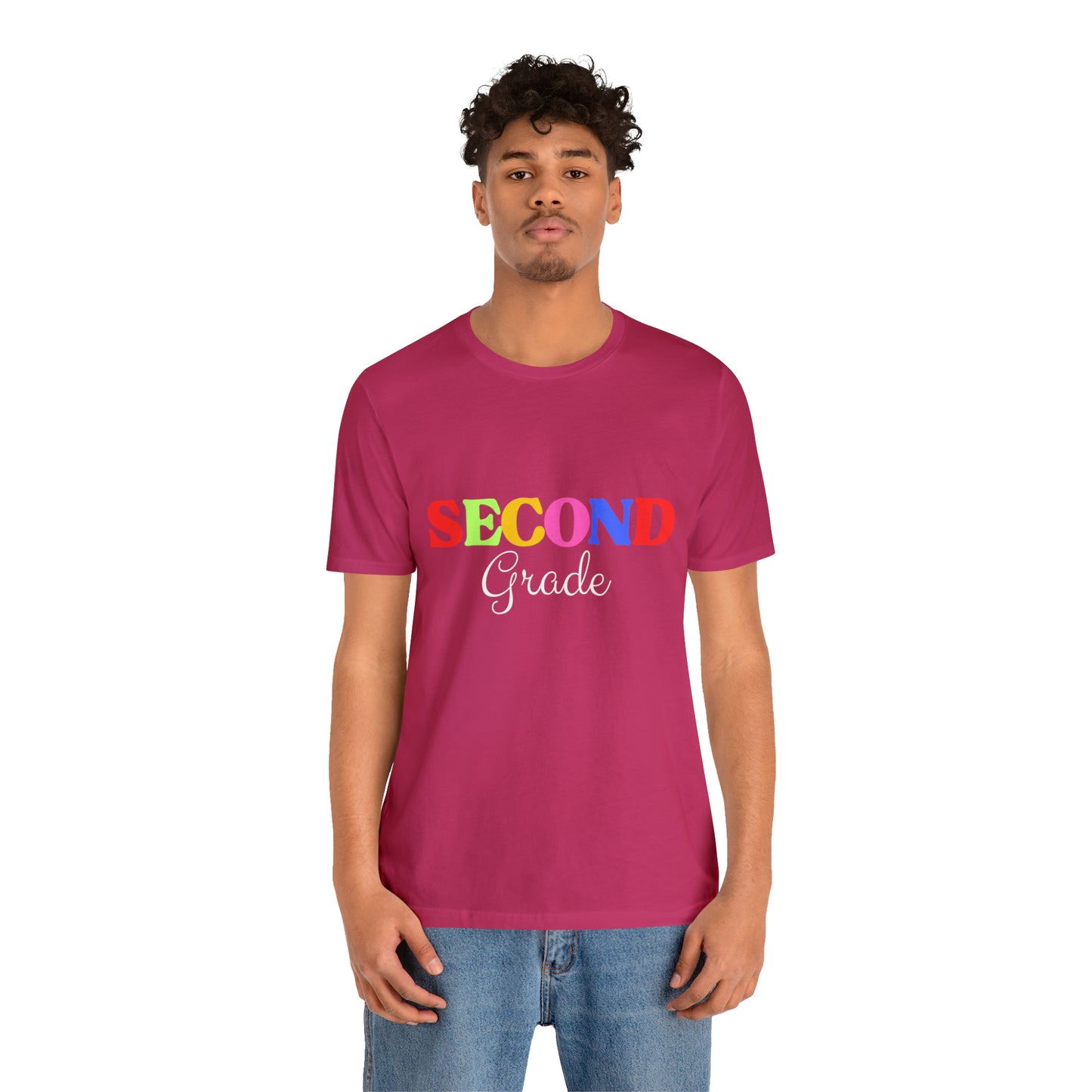 Second Grade Teacher T-Shirt, Rainbow Second Grade Teacher Shirt, 2nd Grade Teacher Shirt, Elementary Teacher Shirt, Elementary School Tee