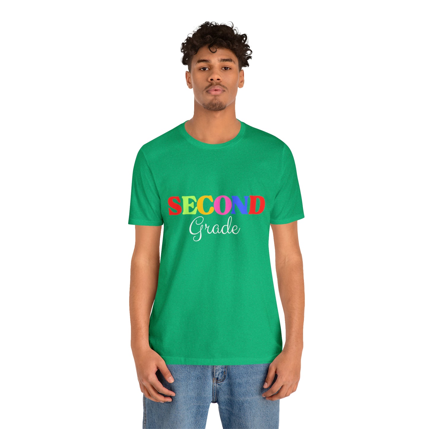 Second Grade Teacher T-Shirt, Rainbow Second Grade Teacher Shirt, 2nd Grade Teacher Shirt, Elementary Teacher Shirt, Elementary School Tee