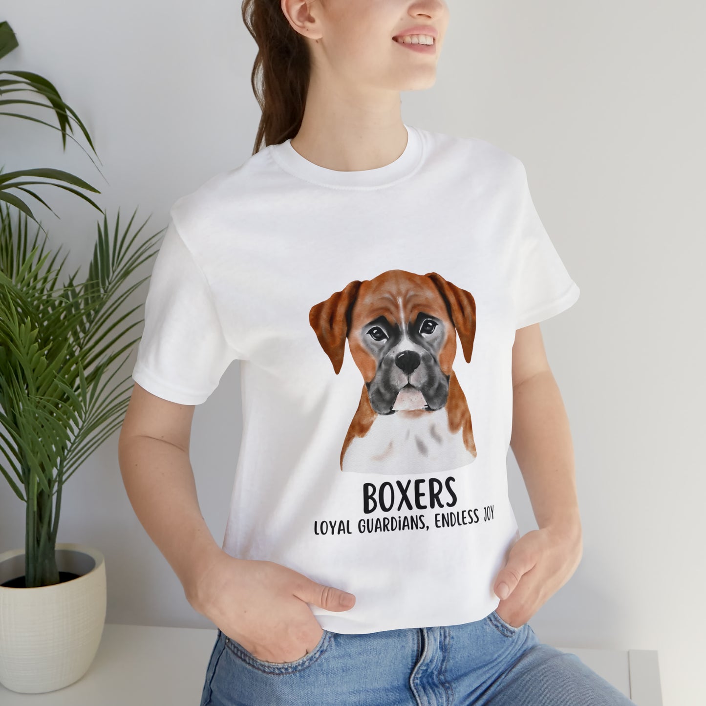 Boxer T-Shirt, Boxer Dog Shirt, Boxers Loyal Guardians Endless Joy Shirt, Cute Boxer T-Shirt, Boxer Dog Mom Shirt, Gift For Boxer Owner