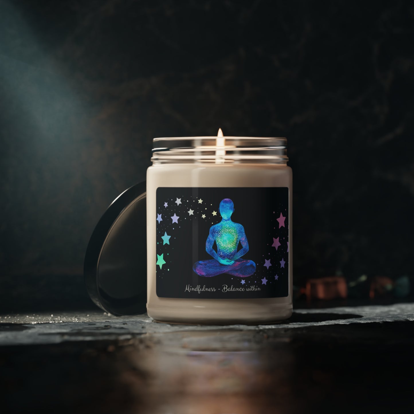 Mindfulness Candle, Meditation Candle, Aromatherapy Candle, Chakra Scented Meditate Candle, Yoga Candle, Meditation Gifts, Yoga Gifts