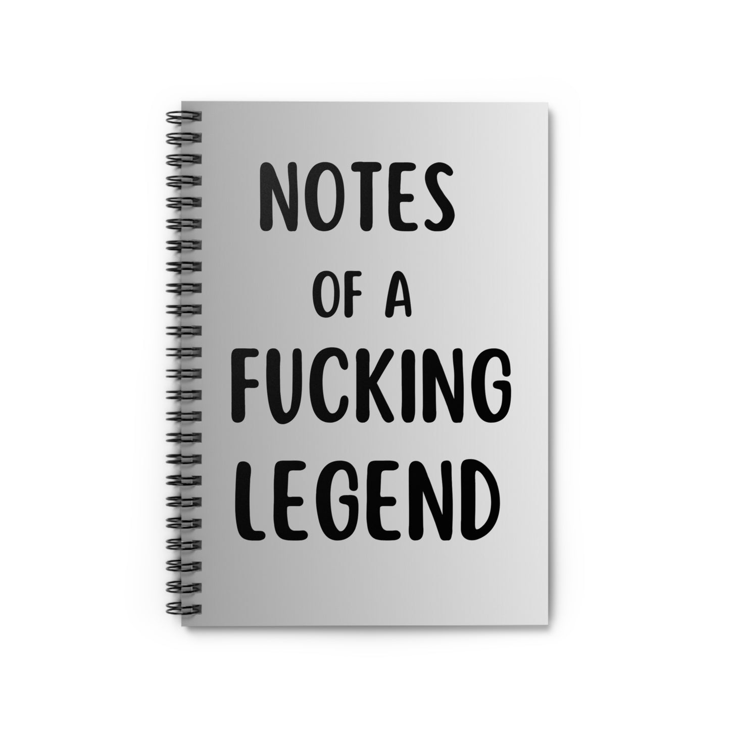 Funny Notebook, Notes Of A F*cking Legend Notebook, Funny Gift For Him or Her, Funny Journal, Funny Planner, Colleague Gift, Co-worker Gift