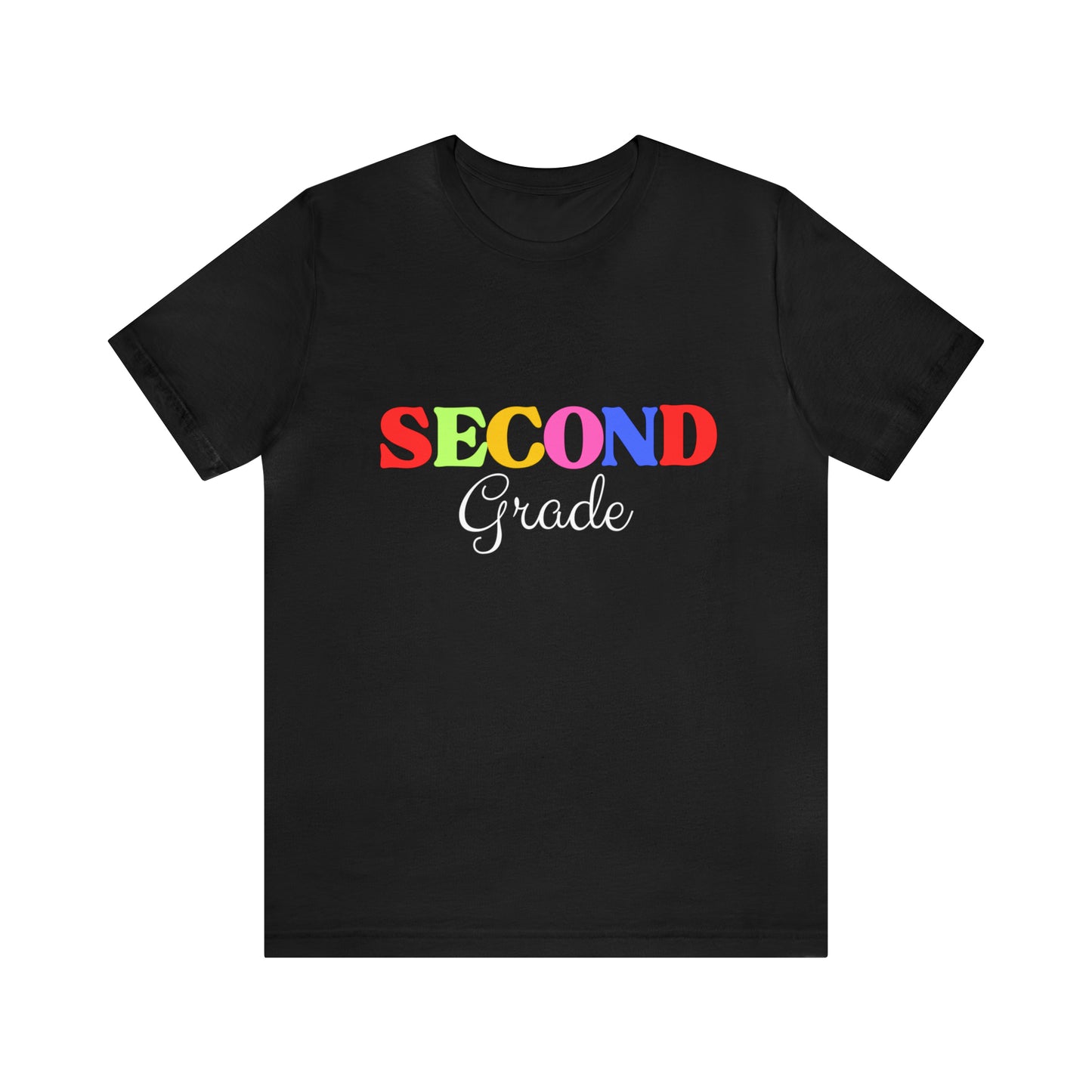 Second Grade Teacher T-Shirt, Rainbow Second Grade Teacher Shirt, 2nd Grade Teacher Shirt, Elementary Teacher Shirt, Elementary School Tee