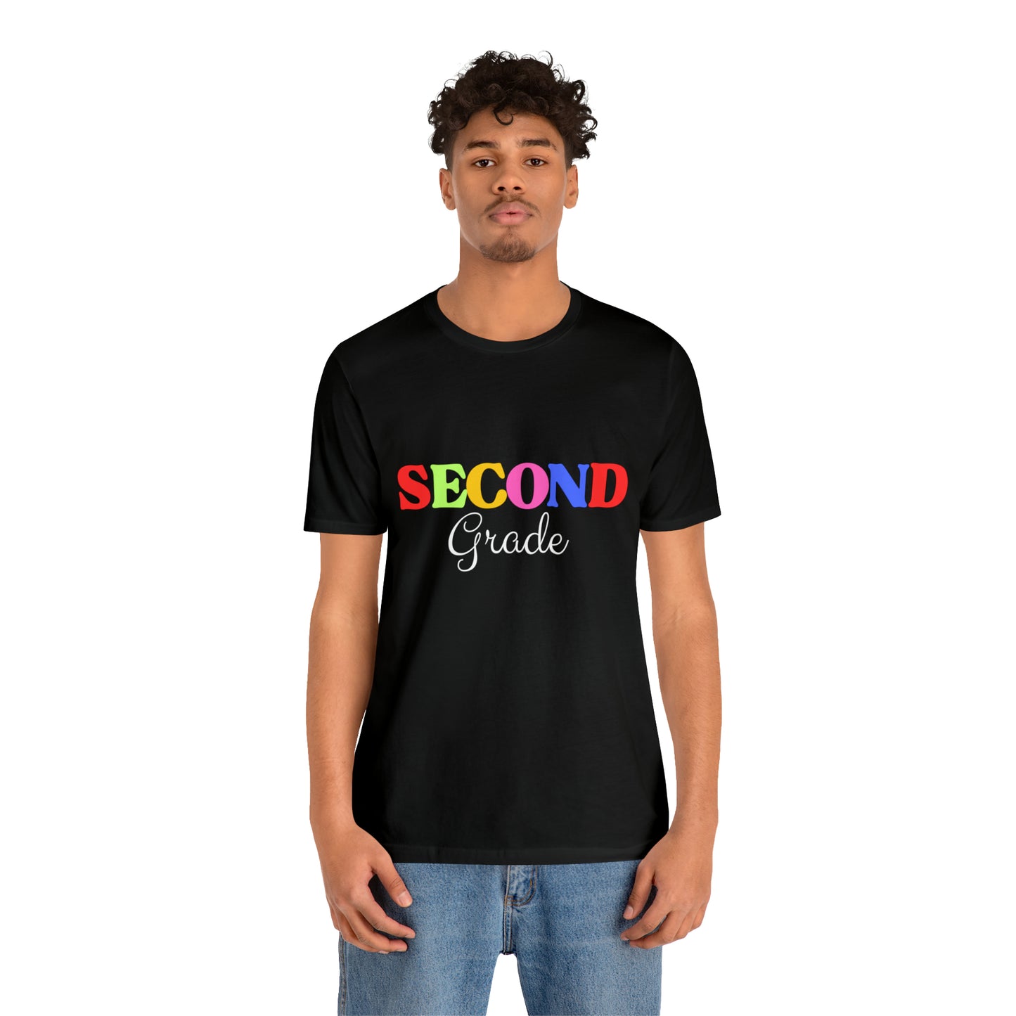 Second Grade Teacher T-Shirt, Rainbow Second Grade Teacher Shirt, 2nd Grade Teacher Shirt, Elementary Teacher Shirt, Elementary School Tee