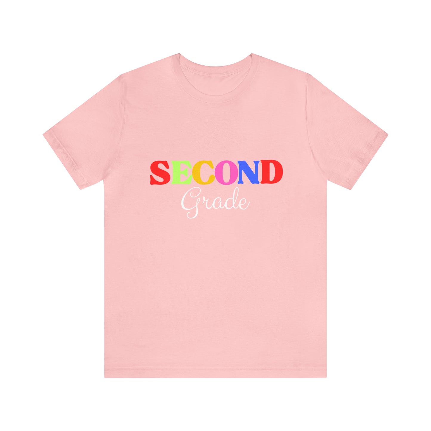 Second Grade Teacher T-Shirt, Rainbow Second Grade Teacher Shirt, 2nd Grade Teacher Shirt, Elementary Teacher Shirt, Elementary School Tee