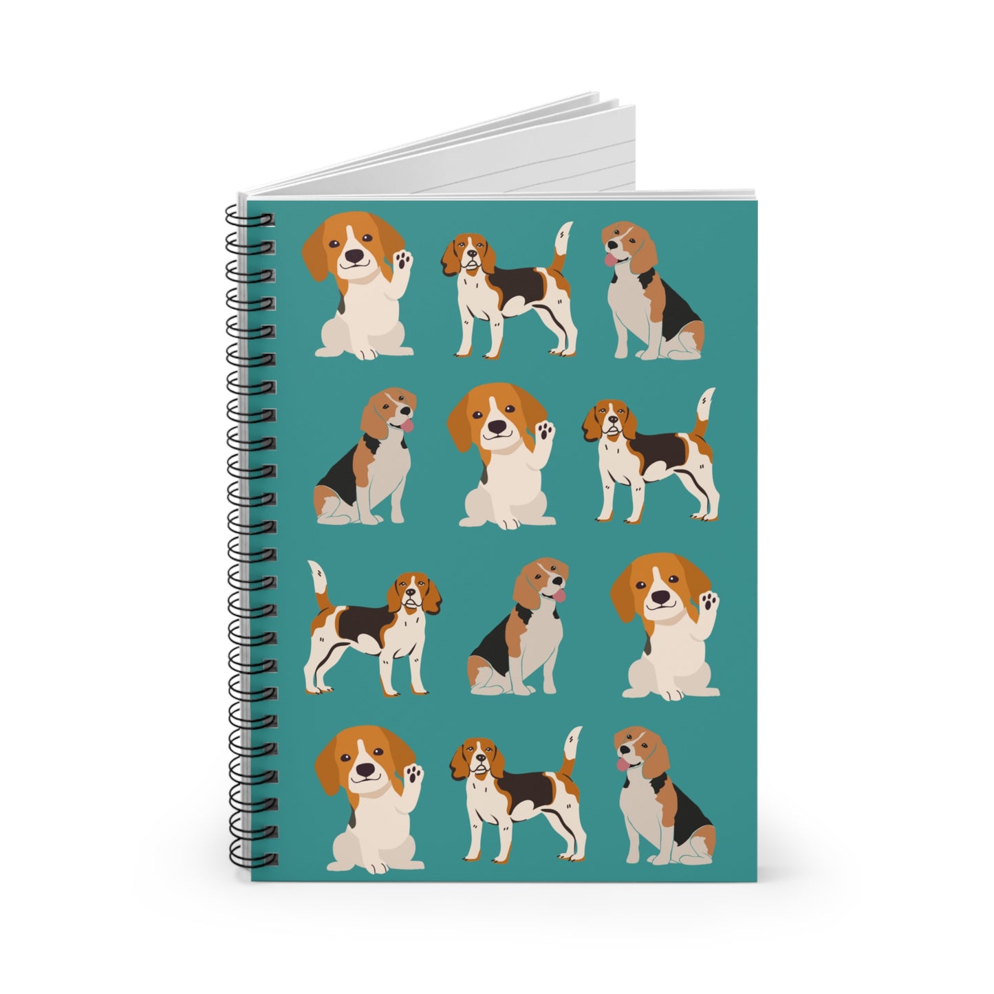 Beagle stationery, spiral notebook for Beagle owners to jot down notes and memories