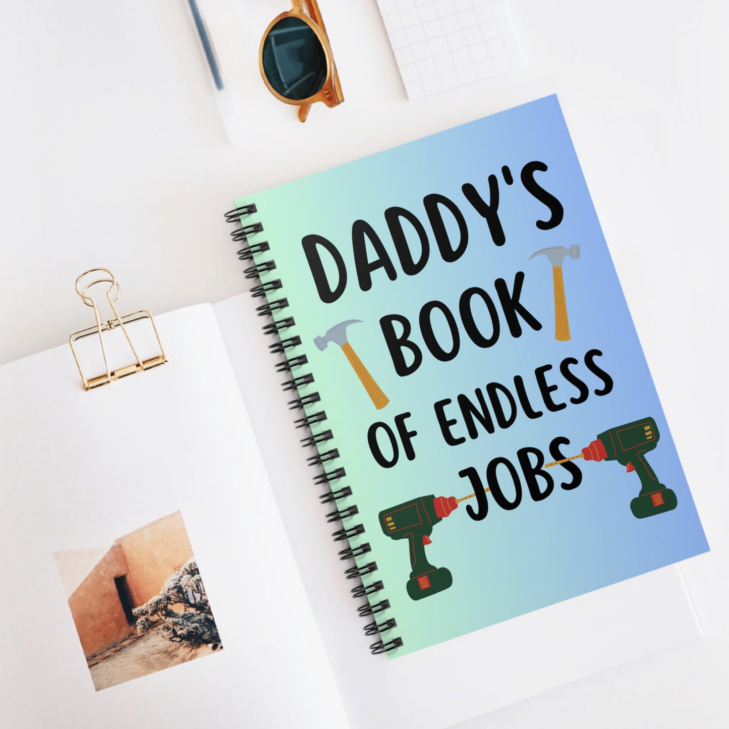 Funny Dad Planner | Daddy’s Book of Endless Jobs Notebook | Great Gift for Father’s Day or Dad’s Birthday