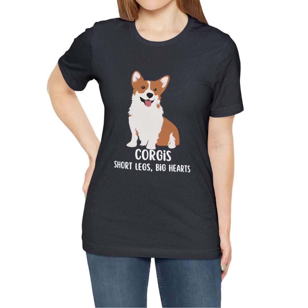 Dog Corgi T-Shirt, Corgis Short Legs Big Hearts Shirt, Corgis Shirt, Corgi T-Shirt, Dog Mom Shirt, Gift For Corgi Owner