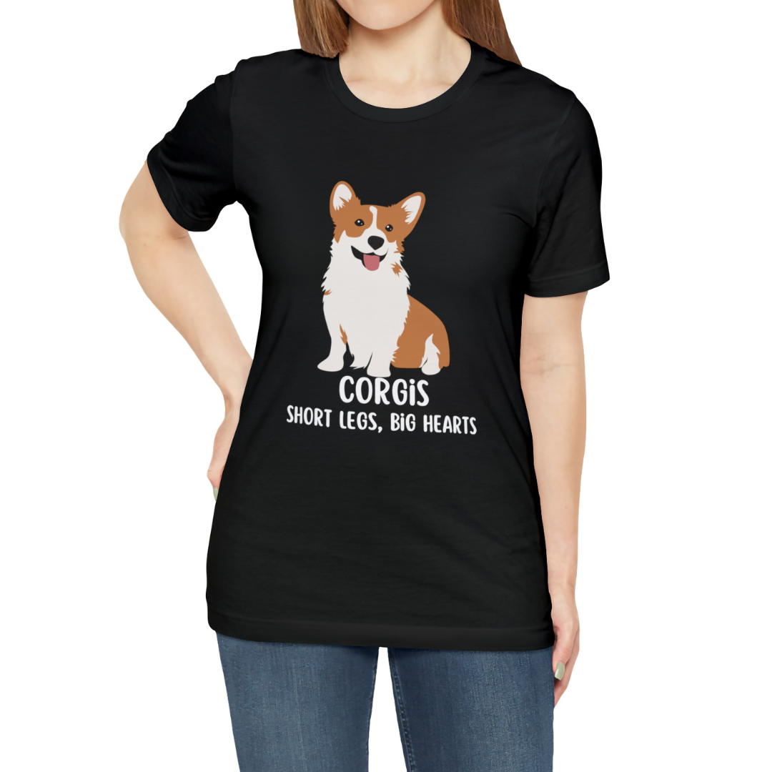 Dog Corgi T-Shirt, Corgis Short Legs Big Hearts Shirt, Corgis Shirt, Corgi T-Shirt, Dog Mom Shirt, Gift For Corgi Owner