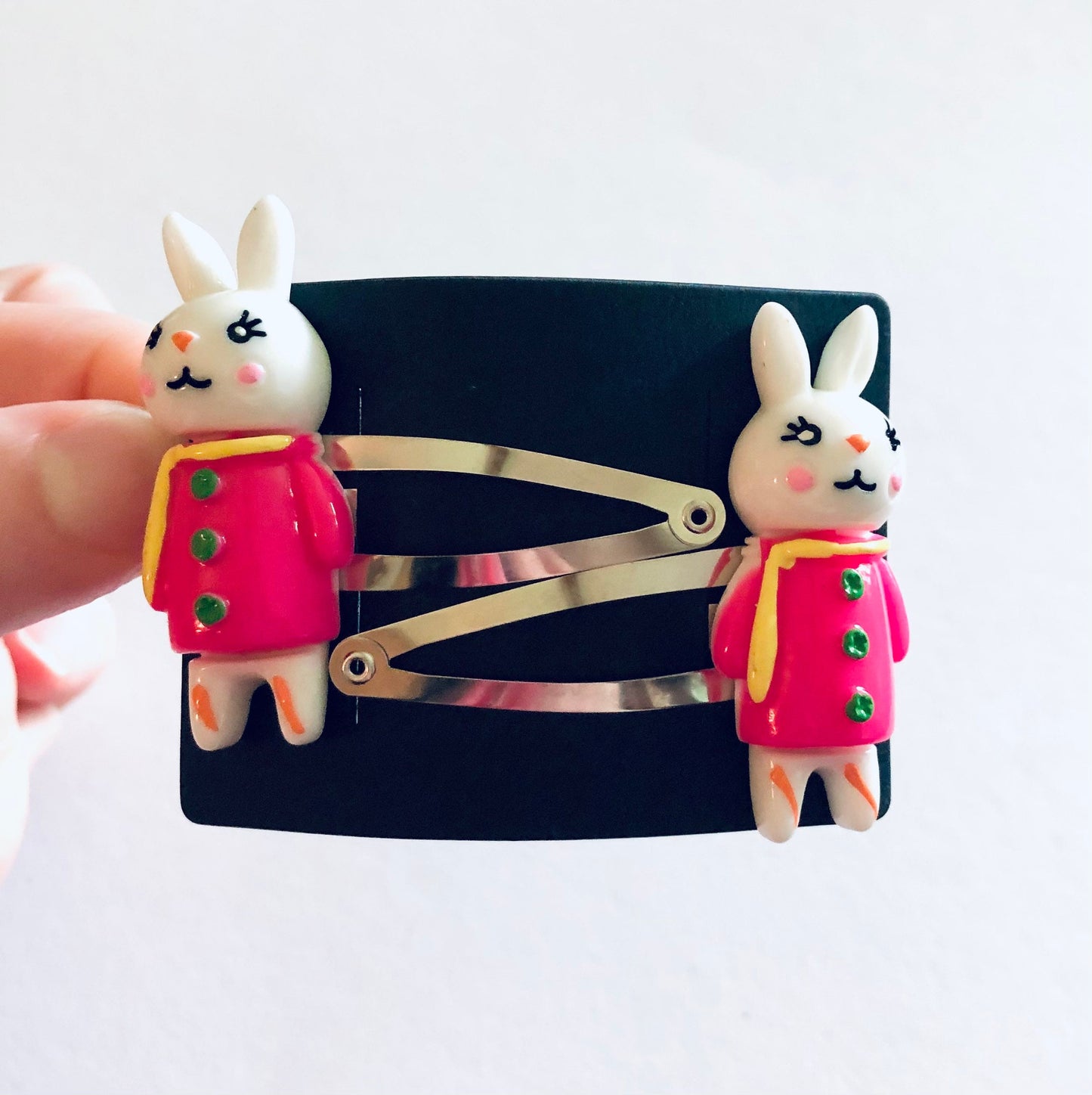 Alice In Wonderland Wonderland Rabbit Hair Clips, Magical Bunny Rabbit Hair Clips, Whimsical Cottagecore Aesthetic Woodlands Forest Animals
