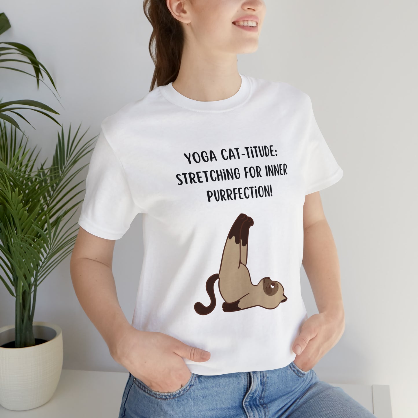 Yoga Cat T-Shirt, Yoga Shirt, Yoga Cat-titude Shirt, Yoga T-Shirt, Yoga Poses Shirt, Yoga Teacher Shirt, Gift For Yoga Teacher or Yoga Lover