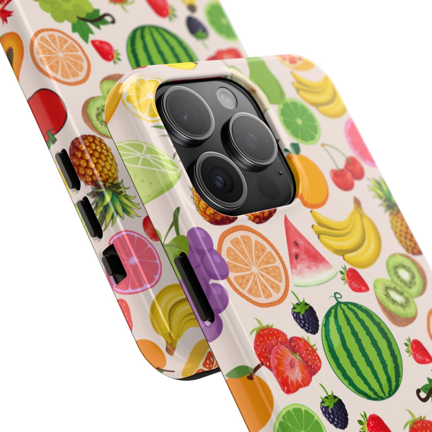 Fruit Phone Case, Fruits Collage Phone Case, Scrapbook Aesthetic Fruits Phone Case, Vegan Vegetarian, Spring Phone Case, Summer Phone Case