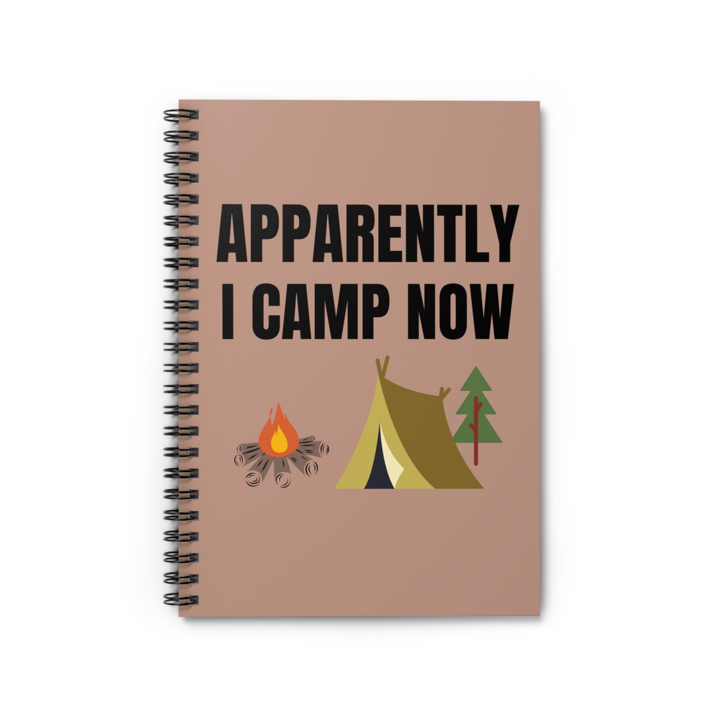 Camping Notebook, Funny Camp Notebook, Apparently I Camp Now Notebook, Camping Gifts, Camp Gifts, Camping Trip Planner, Family Camp Vacation