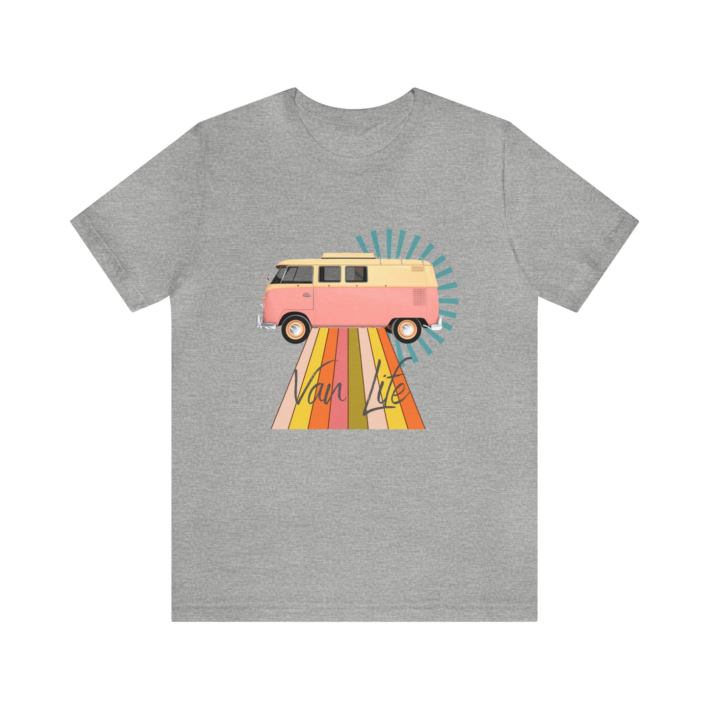 Pink Van Life Shirt, National Parks Travel T-Shirt, Camping Shirt, Travel Shirt, Traveling in a Pink Van T-Shirt, Boho Shirt, Hippie Shirt