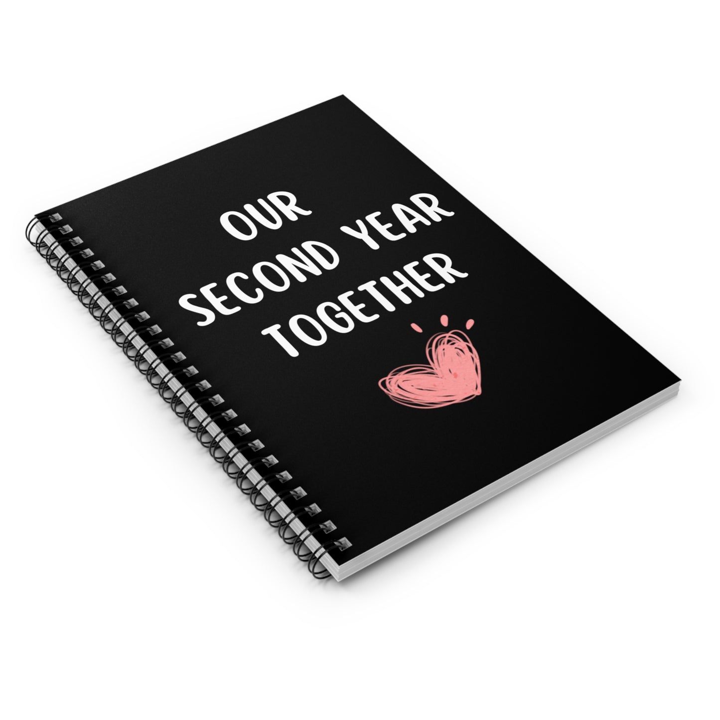 Our Second Year Together Journal Notebook, Second Anniversary Gift for Boyfriend or Girlfriend, 2nd Year Together Notebook, Relationships