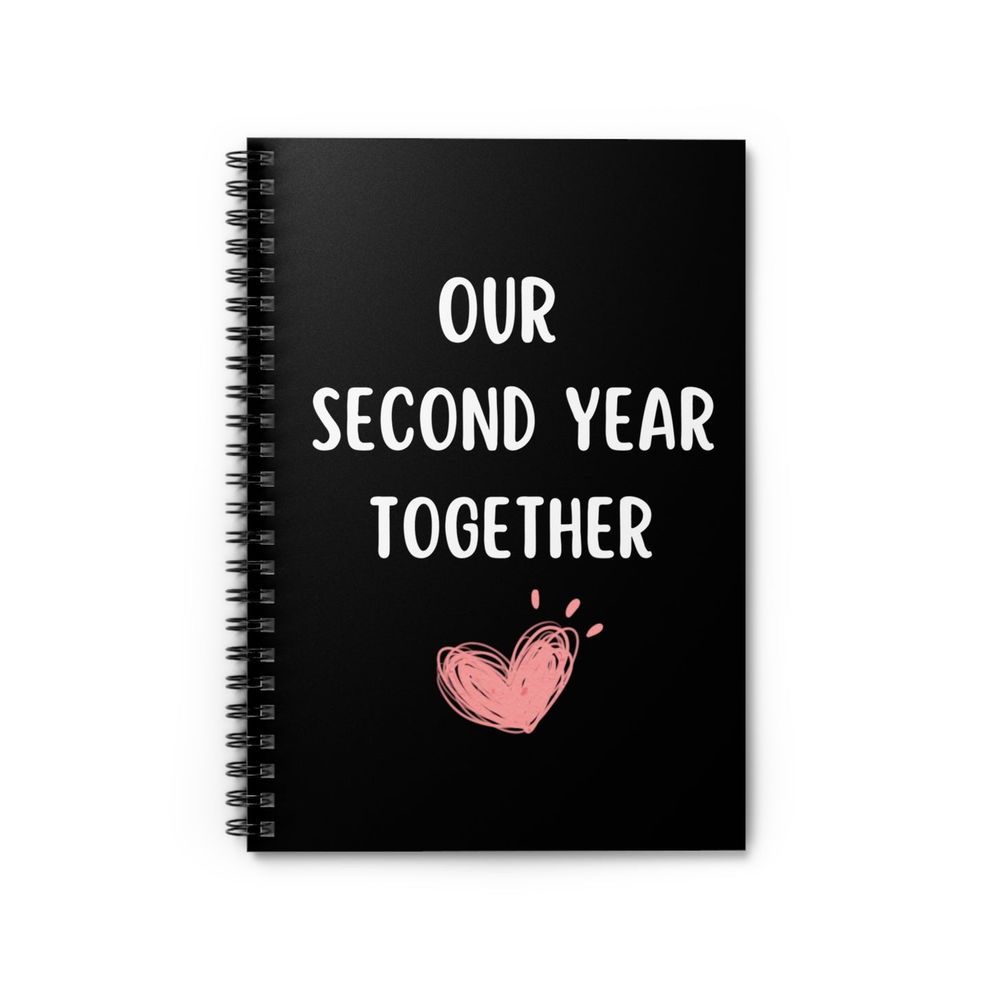 Our Second Year Together Journal Notebook, Second Anniversary Gift for Boyfriend or Girlfriend, 2nd Year Together Notebook, Relationships