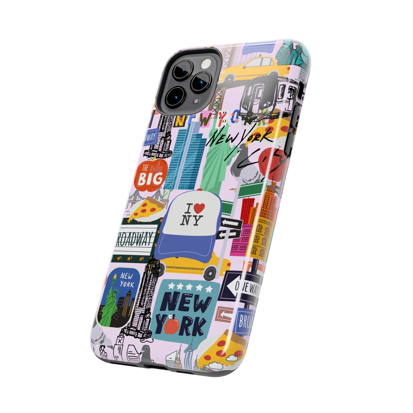 New York Phone Case, NYC Collage Phone Case, Aesthetic Manhattan Phone Case, NY Style Tough Phone Cases