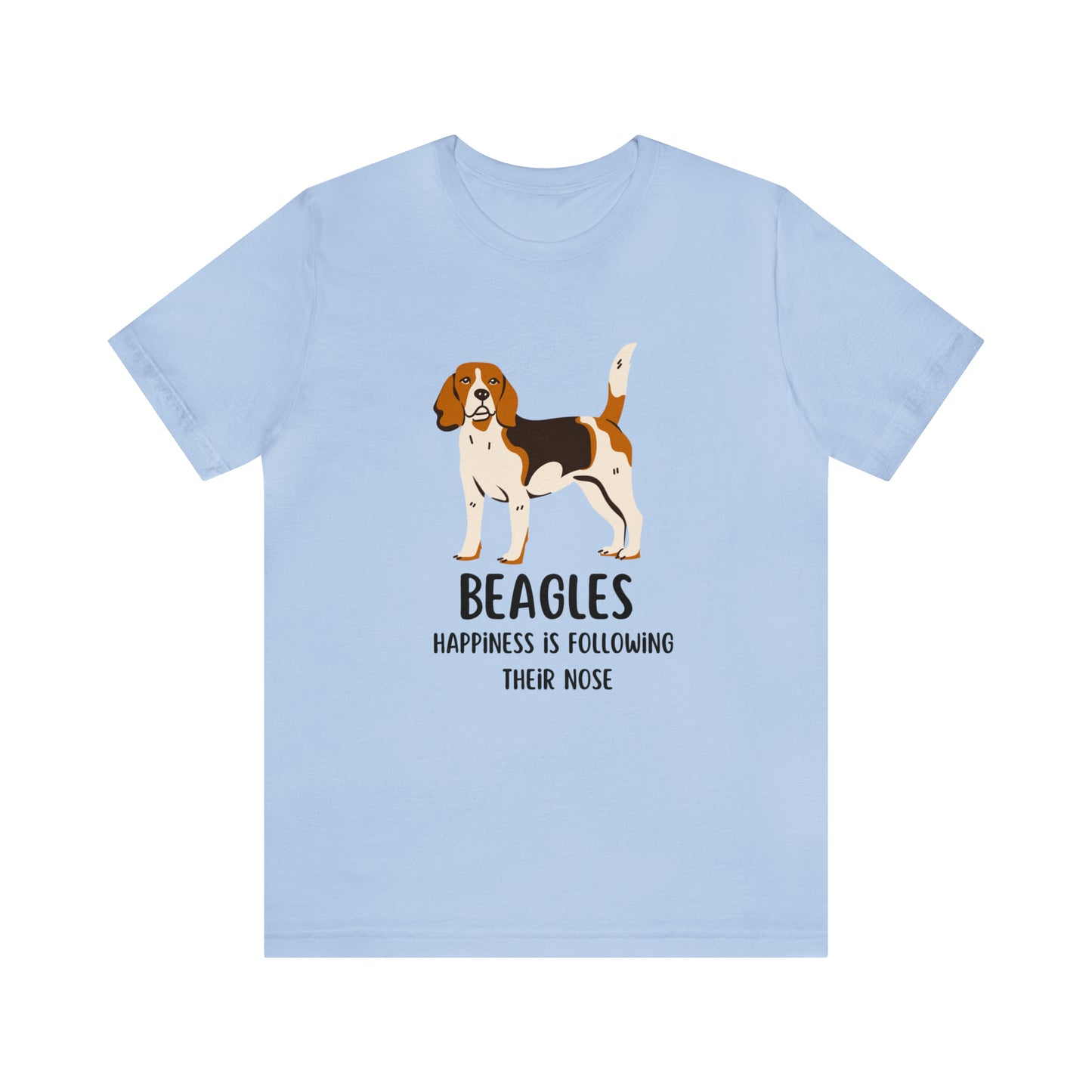 Beagle T-Shirt, Beagles Happiness Is Following Their Nose Shirt, Funny Dog T-Shirt, Beagle Dog Mom Shirt, Gift For Beagle Owner