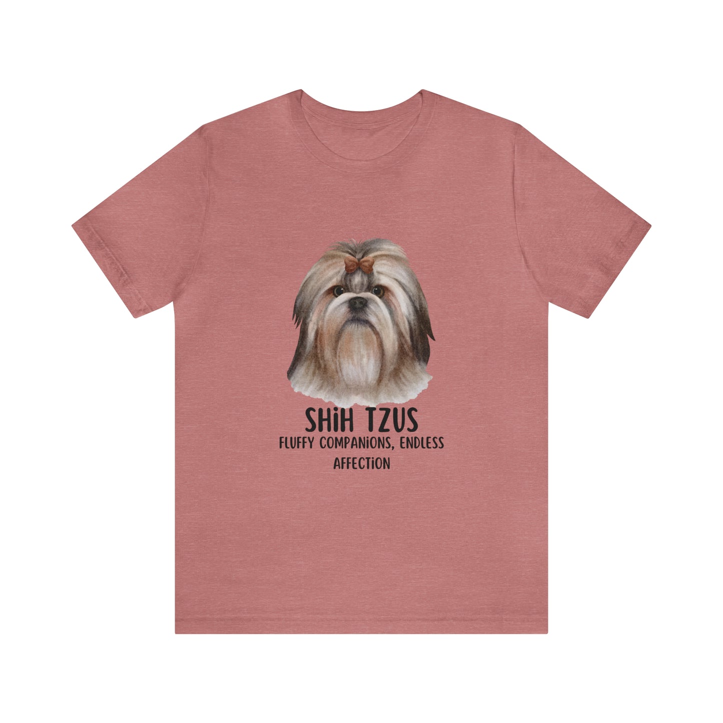 Shih Tzu T-Shirt, Shih Tzu Shirt, Dog Tee, Shih Tzus Fluffy Companions Endless Affection Shirt, Shih Tzu Owner Gift, Teacup Dog Bread