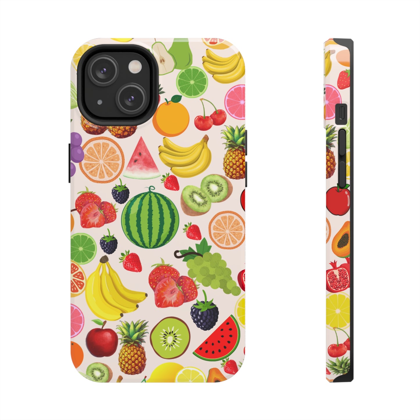 Fruit Phone Case, Fruits Collage Phone Case, Scrapbook Aesthetic Fruits Phone Case, Vegan Vegetarian, Spring Phone Case, Summer Phone Case