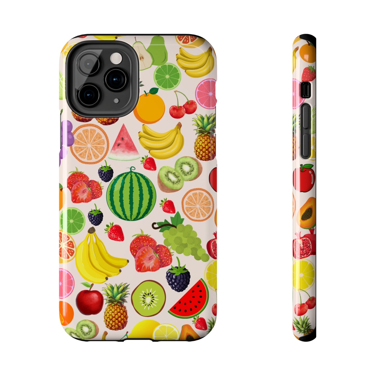 Fruit Phone Case, Fruits Collage Phone Case, Scrapbook Aesthetic Fruits Phone Case, Vegan Vegetarian, Spring Phone Case, Summer Phone Case