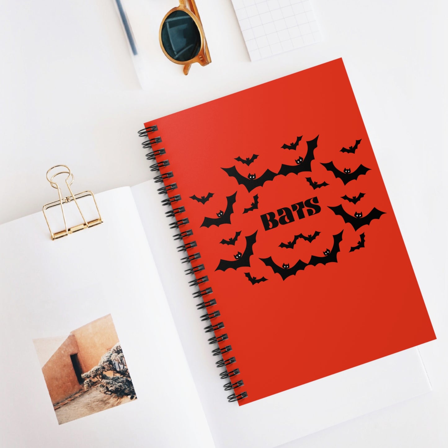 Bats Notebook, Halloween Notebook, Halloween Black Bats Notebook, Bats Journal, Bats Stationery, Bats Gifts, Halloween Notebook Journal