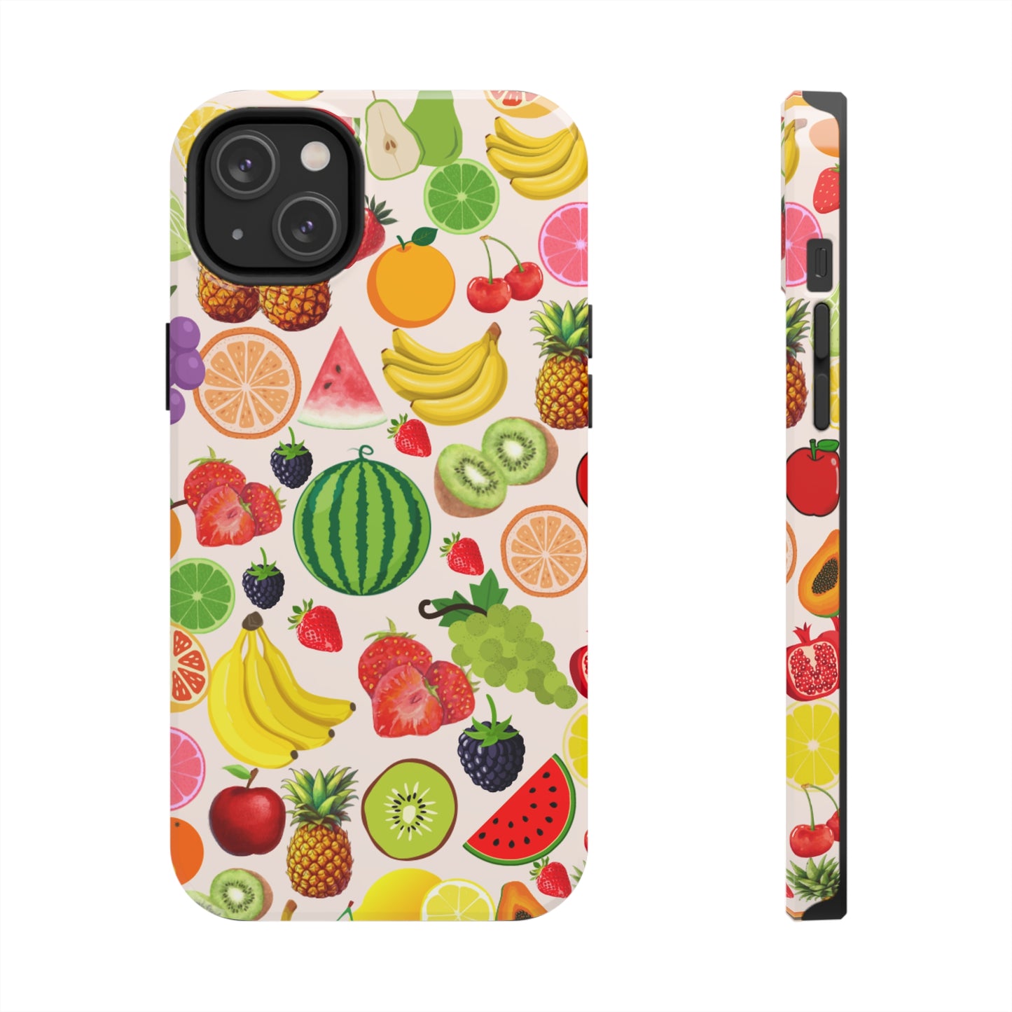 Fruit Phone Case, Fruits Collage Phone Case, Scrapbook Aesthetic Fruits Phone Case, Vegan Vegetarian, Spring Phone Case, Summer Phone Case