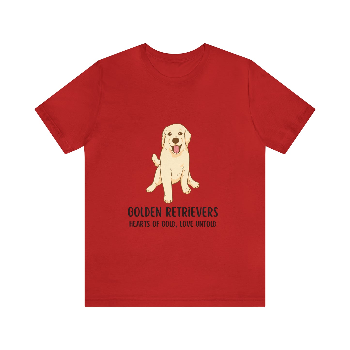 Golden Retriever T-Shirt, Golden Retriever Shirt, Dog Tee, Golden Retrievers Hearts of Gold Love Untold Shirt, Golden Retriever Owner Gift