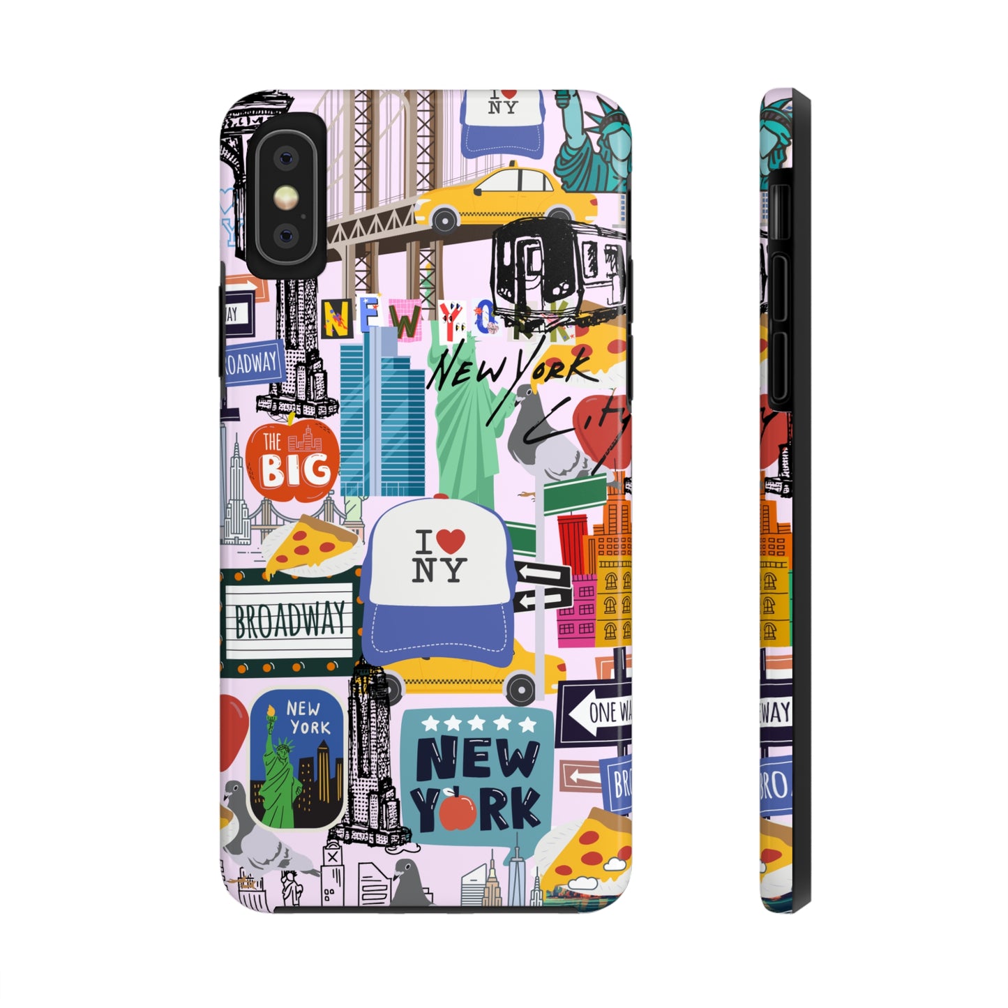 New York Phone Case, NYC Collage Phone Case, Aesthetic Manhattan Phone Case, NY Style Tough Phone Cases