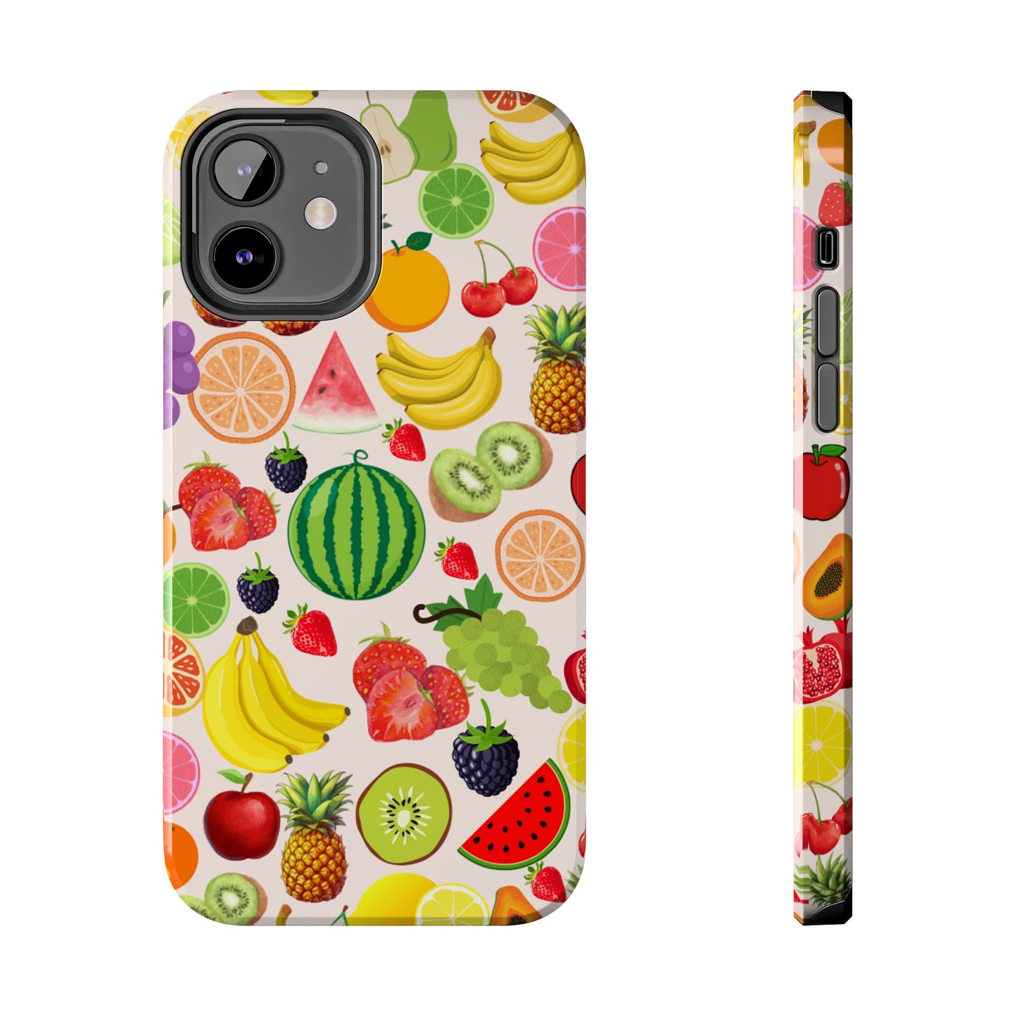 Fruit Phone Case, Fruits Collage Phone Case, Scrapbook Aesthetic Fruits Phone Case, Vegan Vegetarian, Spring Phone Case, Summer Phone Case