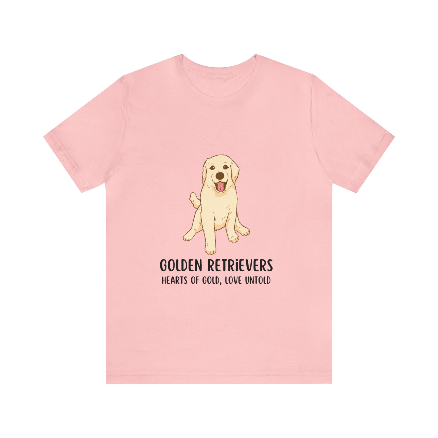 Golden Retriever T-Shirt, Golden Retriever Shirt, Dog Tee, Golden Retrievers Hearts of Gold Love Untold Shirt, Golden Retriever Owner Gift