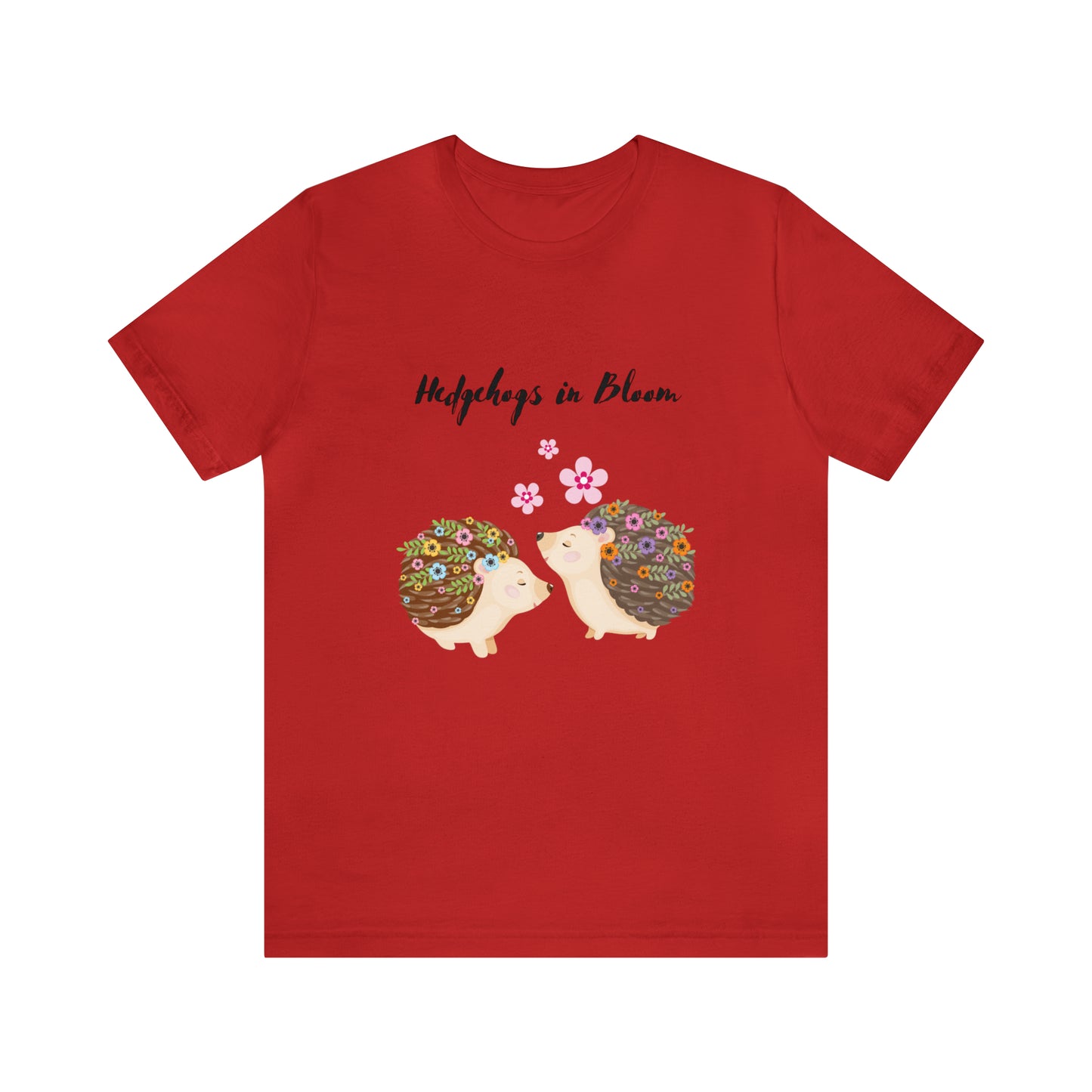 Hedgehog Shirt, Spring Hedgehogs T-Shirt, Cute Woodlands Animal Shirt, Summer Flowers & Hedgehogs Tee, Gift For Hedgehog Lover, Unisex