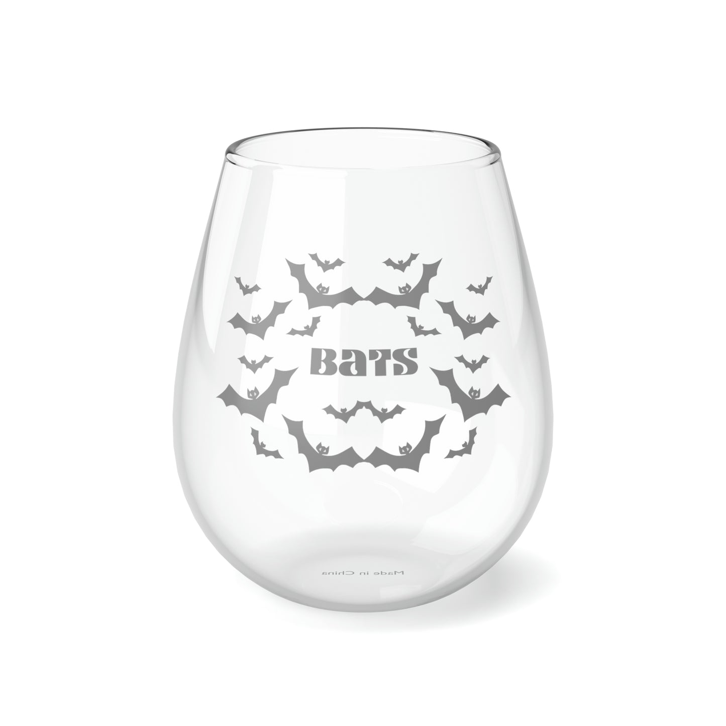 Bats Wine Glass, Flying Vampire Bats Wine Glass, Spooky Season Wine Glass, Halloween Wine Glass, Bats Stemless Wine Glass, Goth Girl Gift