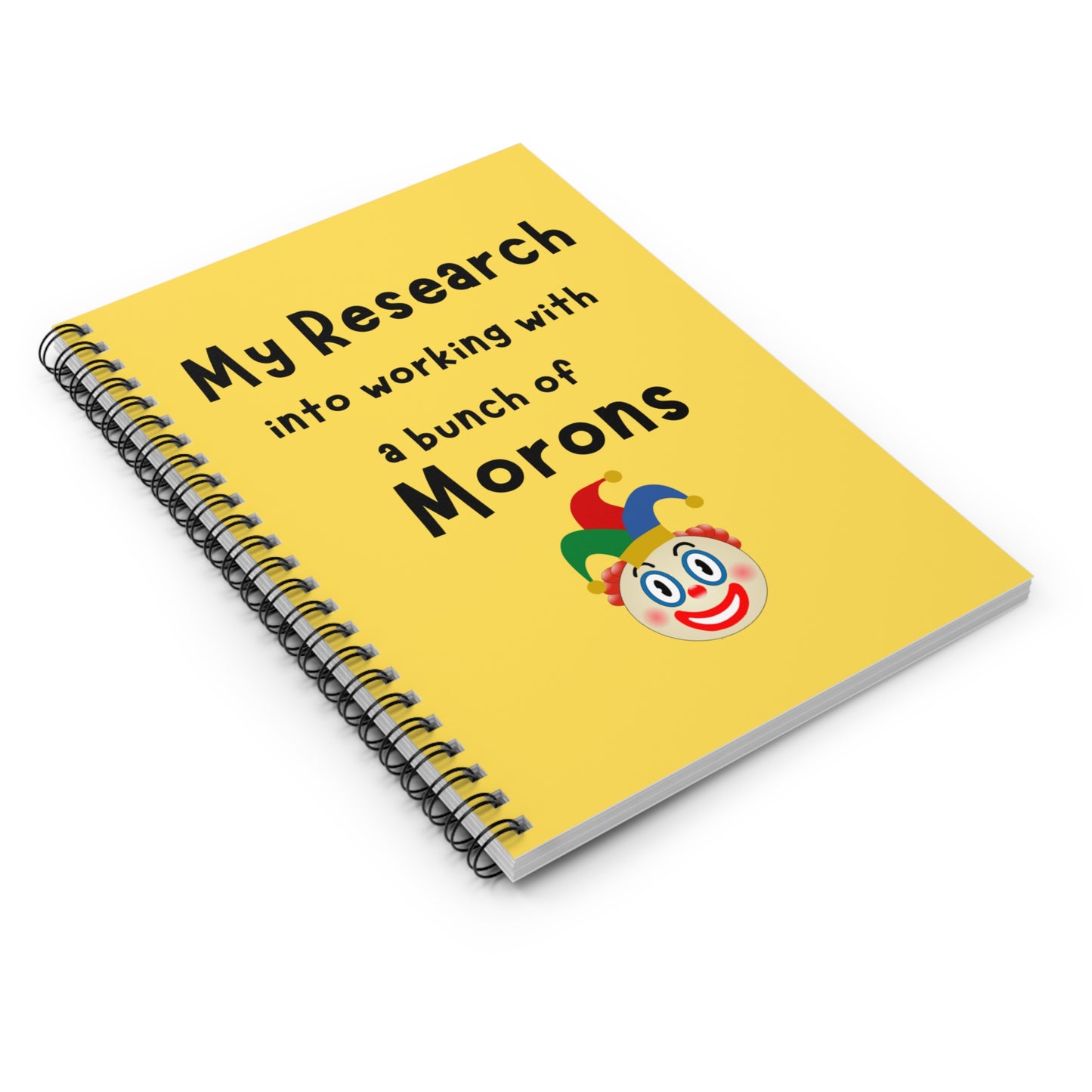 My Research Into Working With Morons Funny Notebook, Sarcastic Funny Gift For Coworker, Funny Gift For Boss, Funny Office Gift Colleague