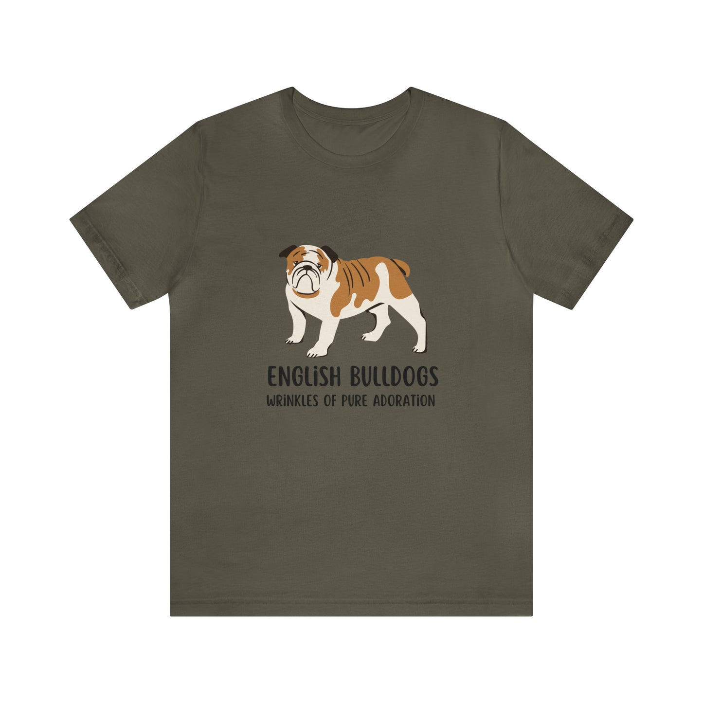 English Bulldog T-Shirt, English Bulldogs Wrinkles of Pure Adoration Shirt, British Bulldog Shirt, Dog Mom Shirt, English Bulldog Owner Gift