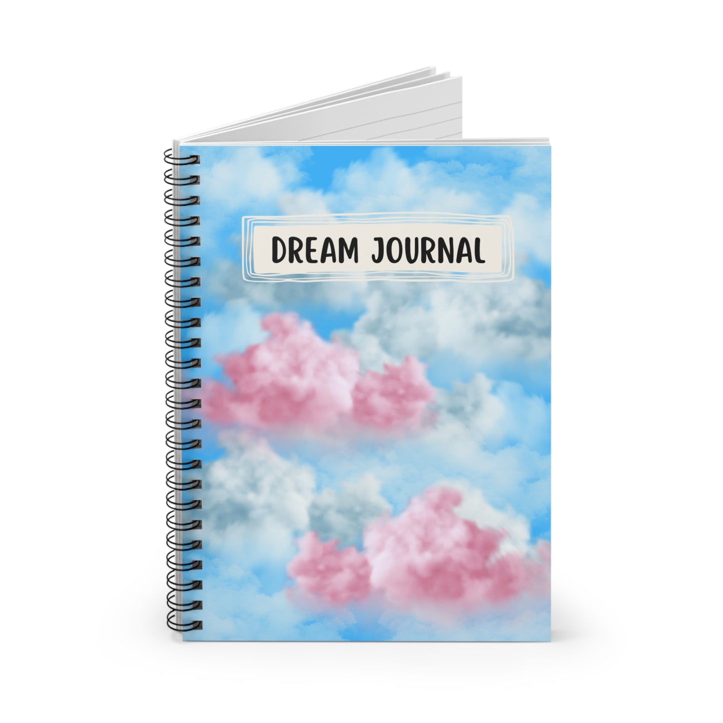 Dream Journal Notebook, Dream Diary, Write Down Your Dreams Notebook, Witchy Woman Gift, Pastel Clouds Notebook, Affirmations Notebook