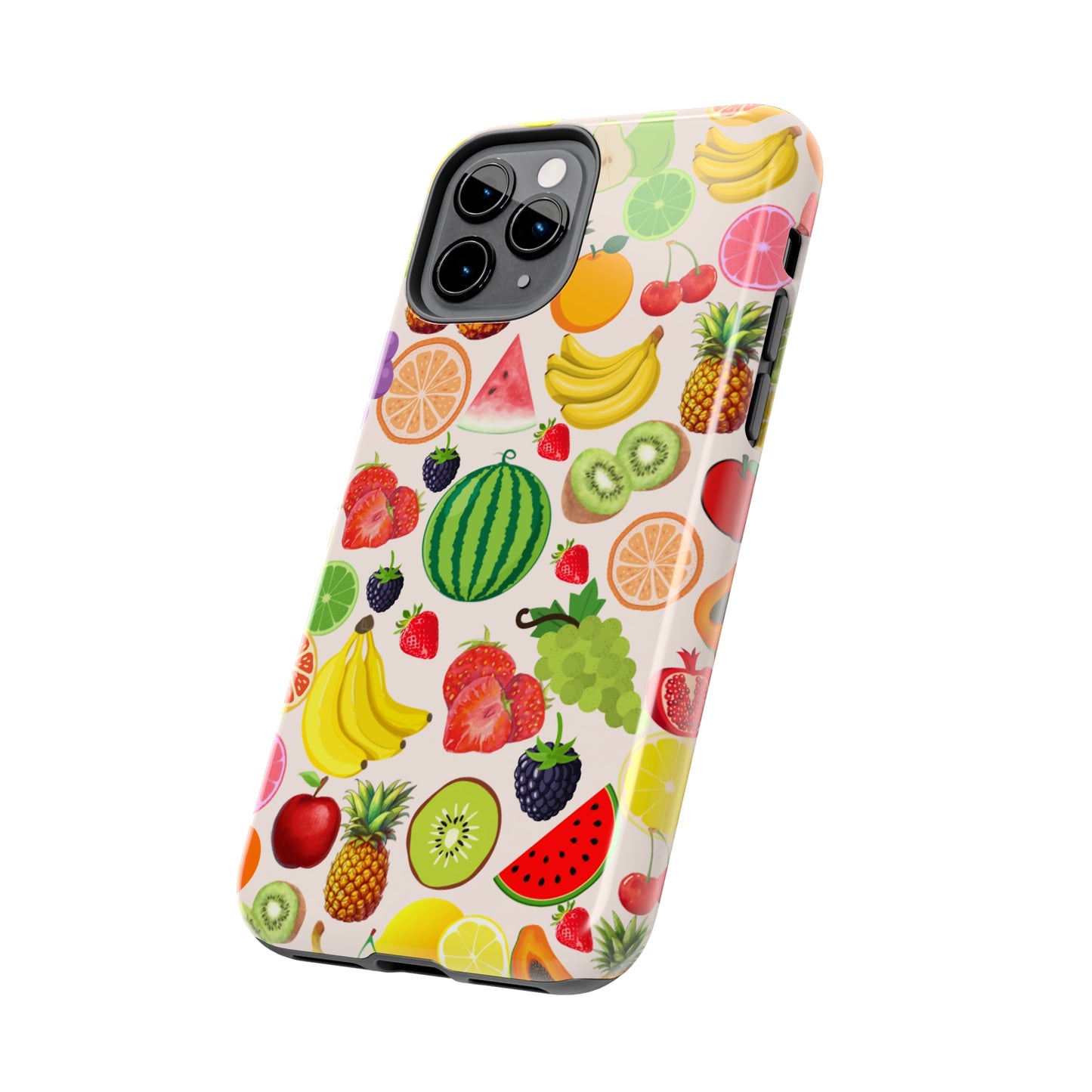 Fruit Phone Case, Fruits Collage Phone Case, Scrapbook Aesthetic Fruits Phone Case, Vegan Vegetarian, Spring Phone Case, Summer Phone Case