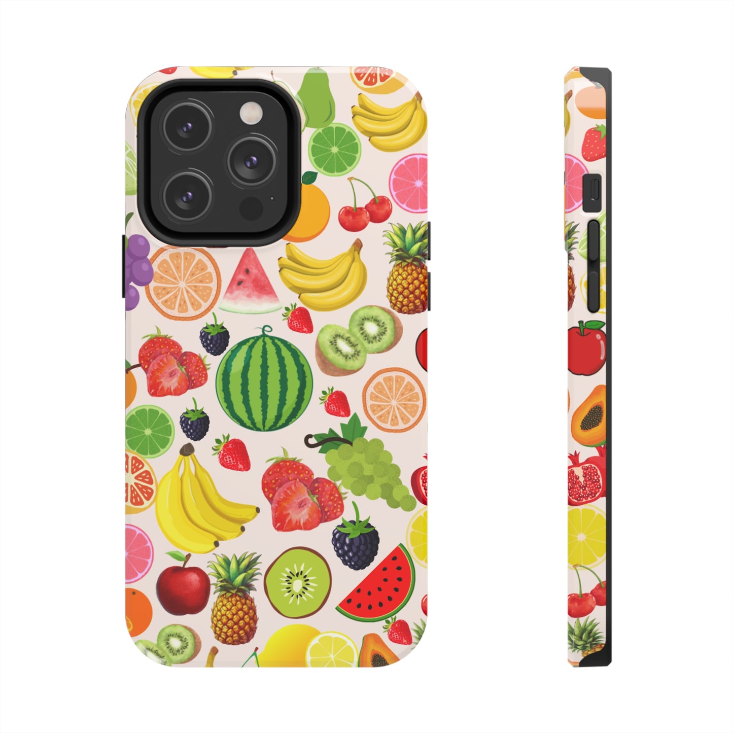 Fruit Phone Case, Fruits Collage Phone Case, Scrapbook Aesthetic Fruits Phone Case, Vegan Vegetarian, Spring Phone Case, Summer Phone Case