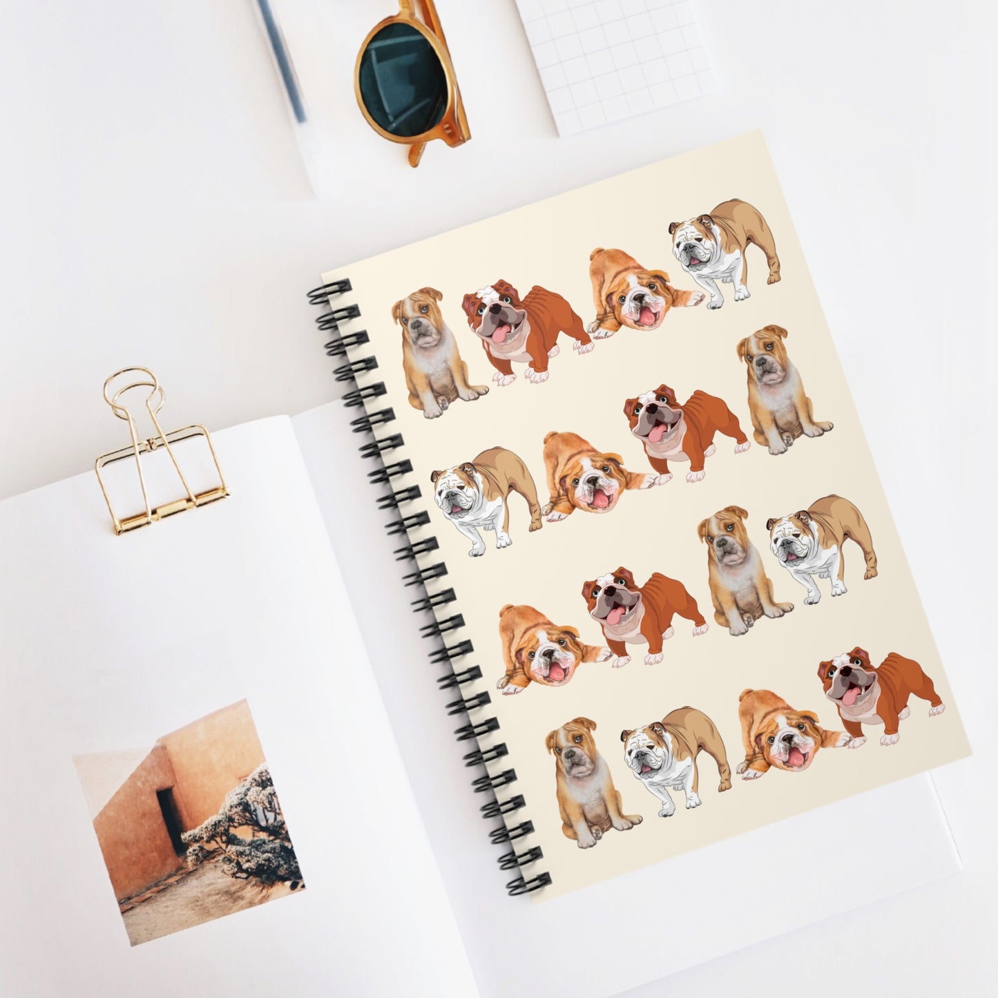 English Bulldog Notebook, English Bulldog Gifts, Dog Note Book, English Bulldog Notepad, English Bulldog Stationery, English Bulldog Mom