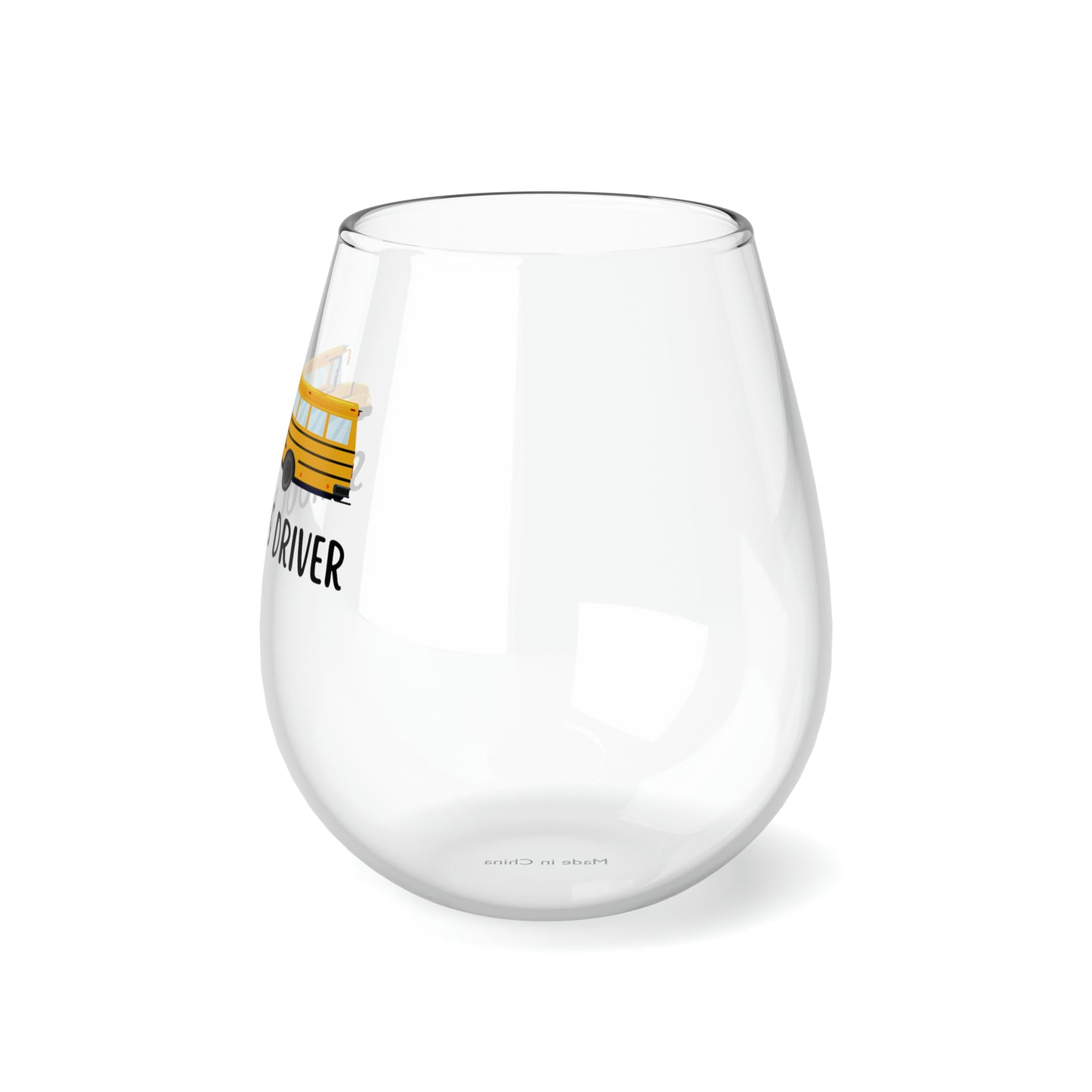 School Bus Driver Wine Glass, School Bus Driver Gift, School Bus Driver Stemless Wine Glass Gift, Thank You Gift For School Bus Driver Xmas