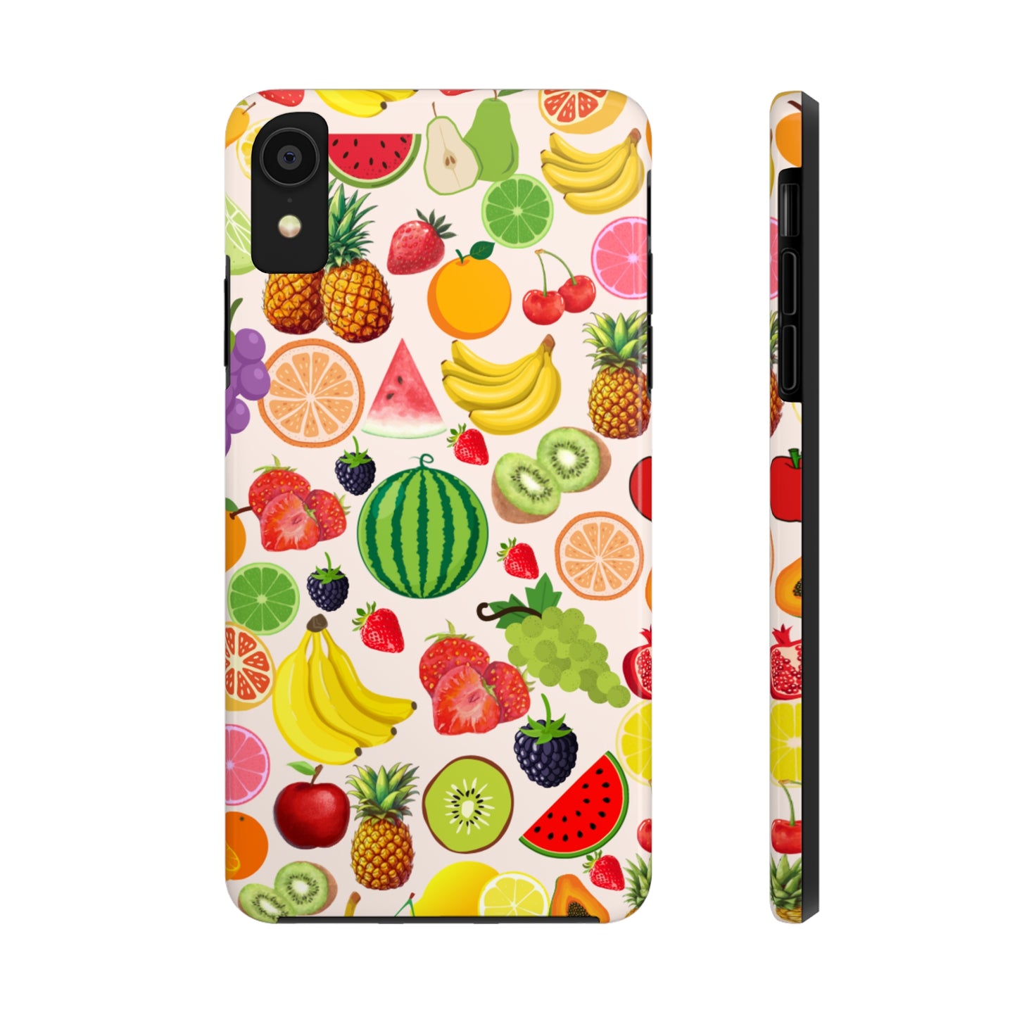 Fruit Phone Case, Fruits Collage Phone Case, Scrapbook Aesthetic Fruits Phone Case, Vegan Vegetarian, Spring Phone Case, Summer Phone Case