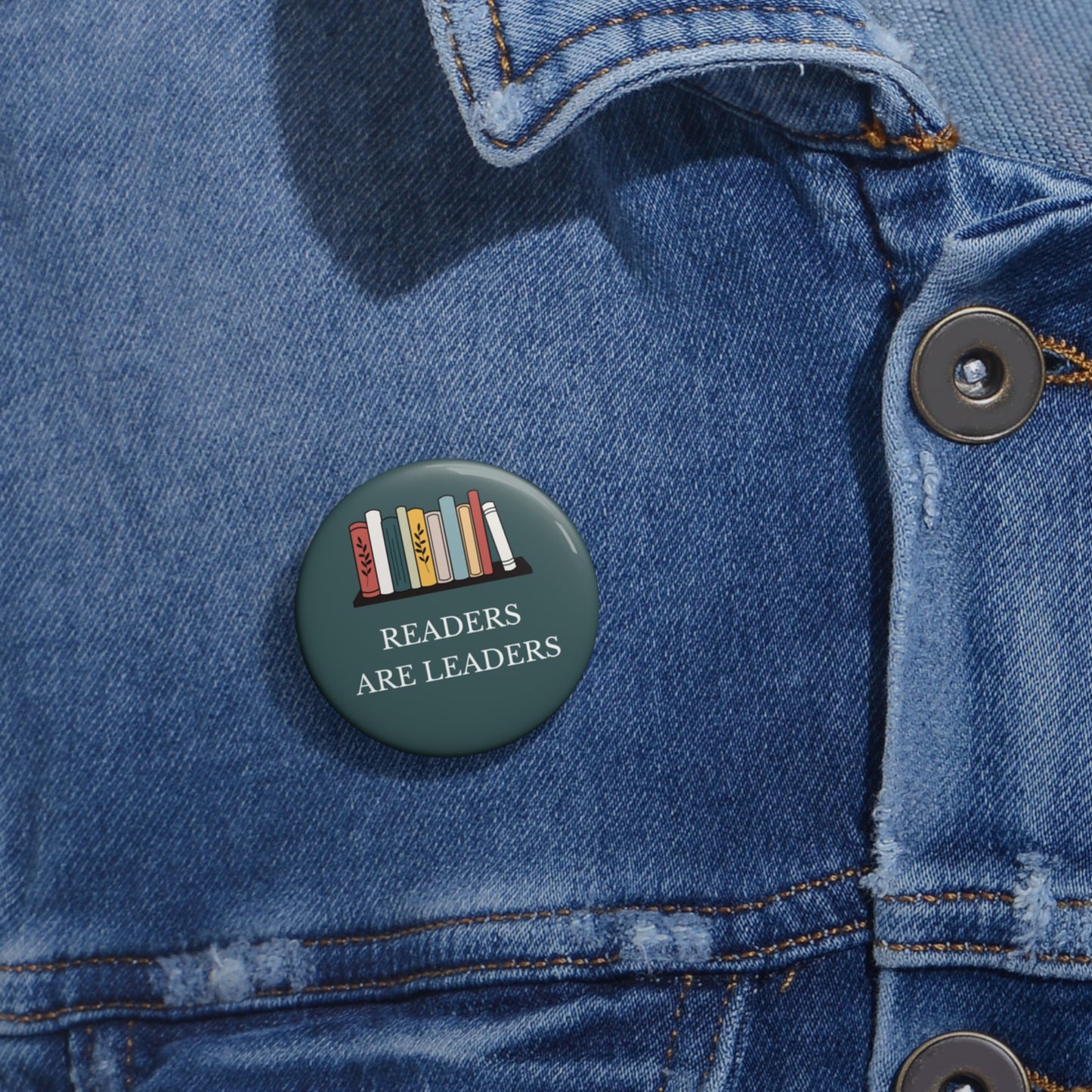 Readers Are Leaders Pin Button, Bookish Gift For Reader, Readers Pin, Readers Button, Love To Read Pin