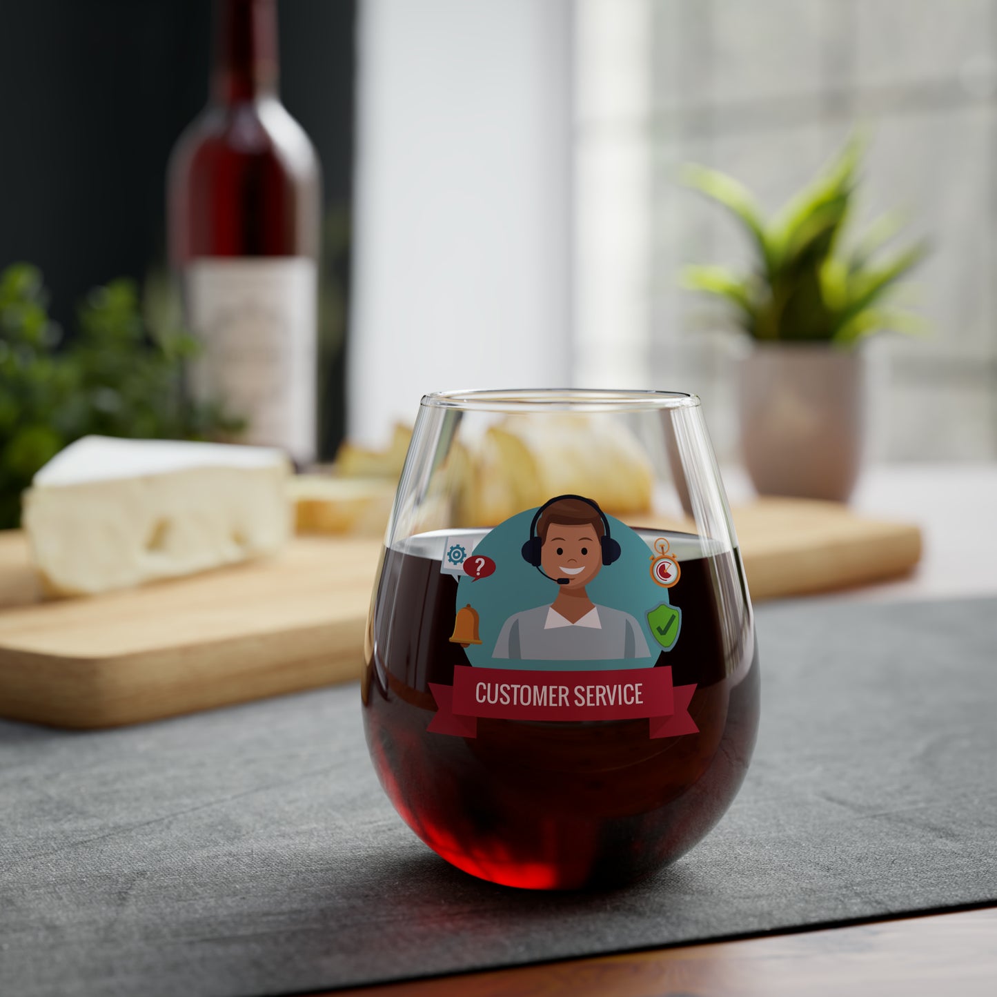 Customer Service Representative Wine Glass, Customer Service Representative Gifts, Customer Service Representative Stemless Wine Glass Gift