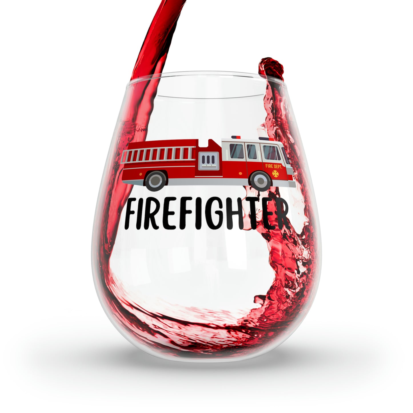 Firefighter Gifts, Firefighter Drinking Glass, Firefighter Wine Glass, Fireman Glass, Fireman Gifts, Gift For Fireman, Unisex Firefighter