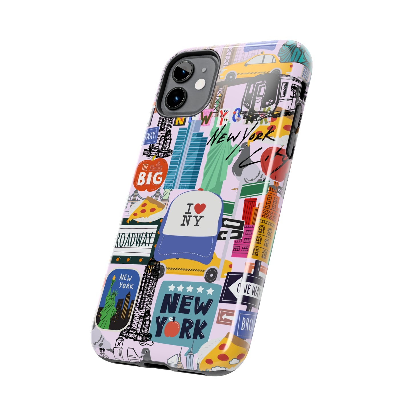 New York Phone Case, NYC Collage Phone Case, Aesthetic Manhattan Phone Case, NY Style Tough Phone Cases