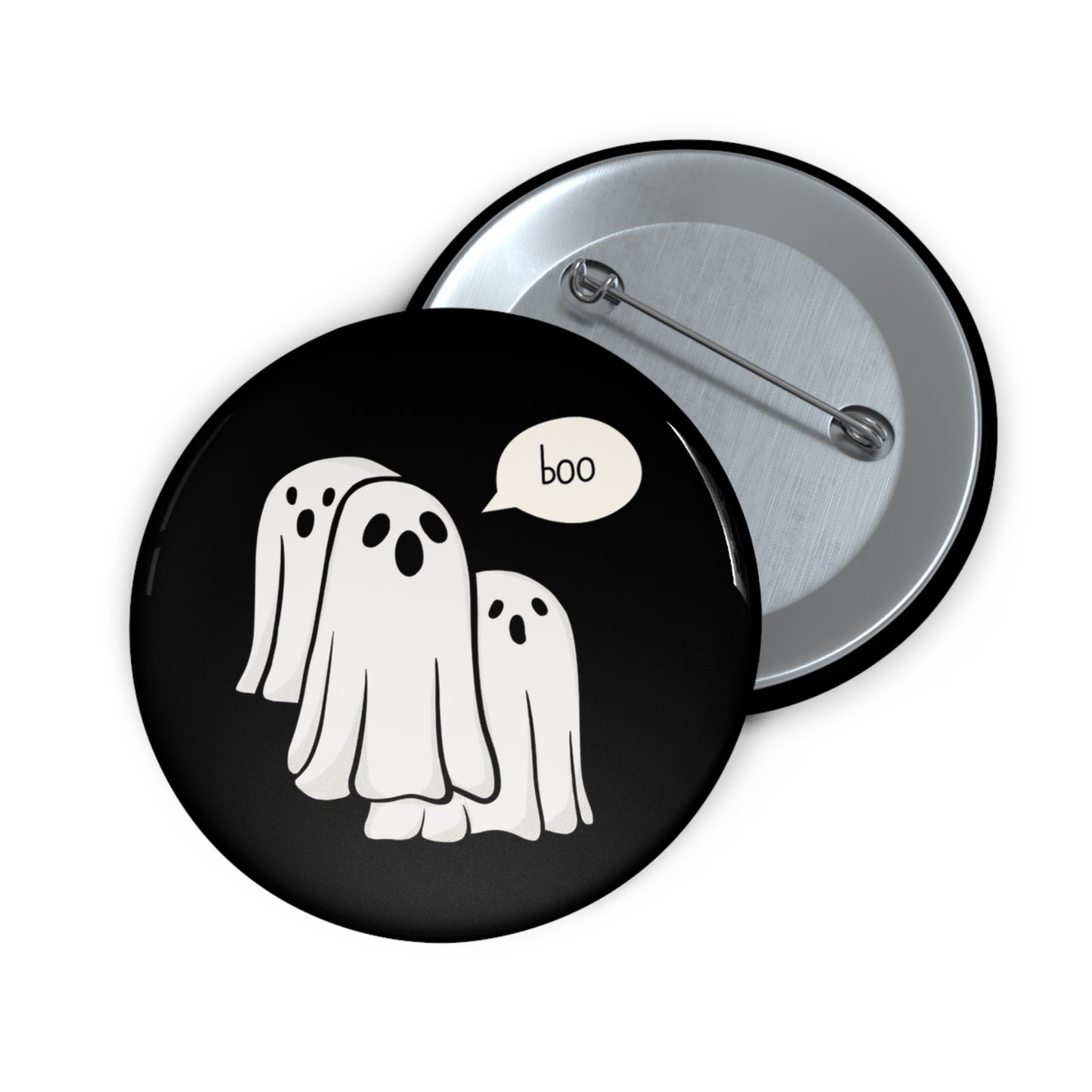 Boo Ghost Pin, Cute Ghosts Pin Back Button, Ghost Badge, Boo Pin, Halloween Pin, Halloween Gifts, Halloween Pin Accessory, Ghost Pinback