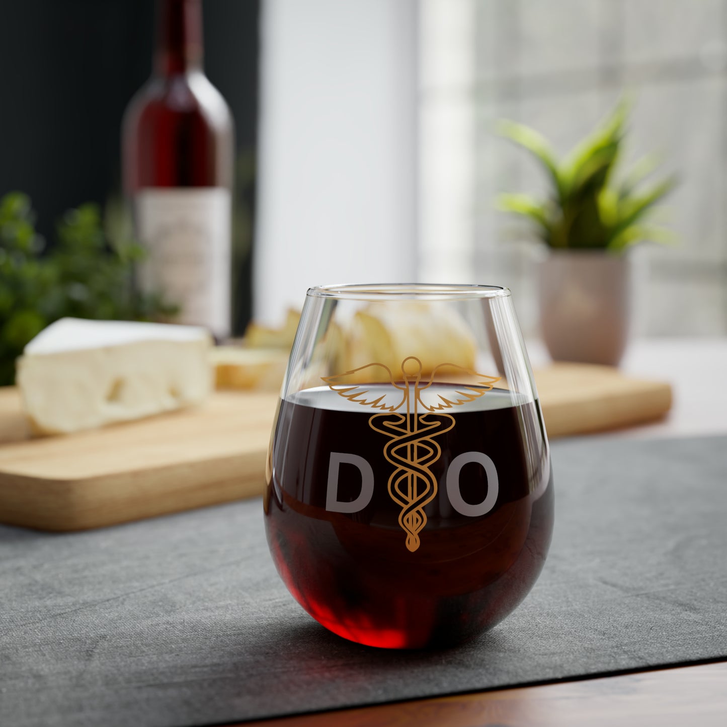 DO Wine Glass, Doctors of Osteopathic Medicine Wine Glass, DO Graduate Wine Glass, Osteopathic Doctor Wine Glass, DO Stemless Wine Glass