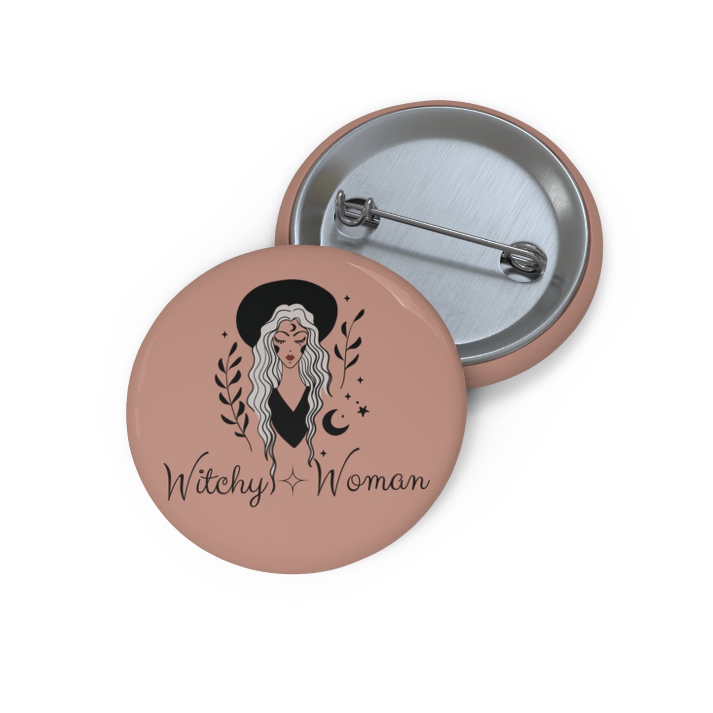 Witchy Woman Pin, Witchy Woman Button, Witch Pin Back Button, Wicca Pin Gift, Wicca Pin, Pagan Pin, Witchy Accessories, Gift For Her