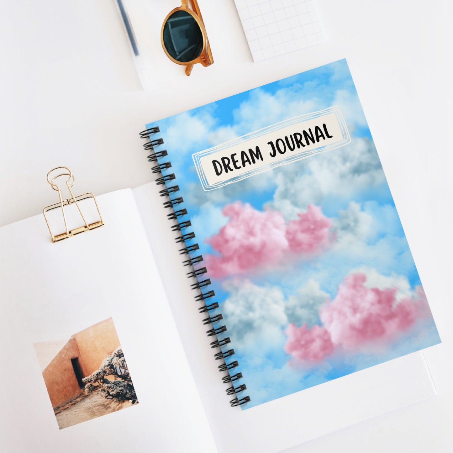 Dream Journal Notebook, Dream Diary, Write Down Your Dreams Notebook, Witchy Woman Gift, Pastel Clouds Notebook, Affirmations Notebook