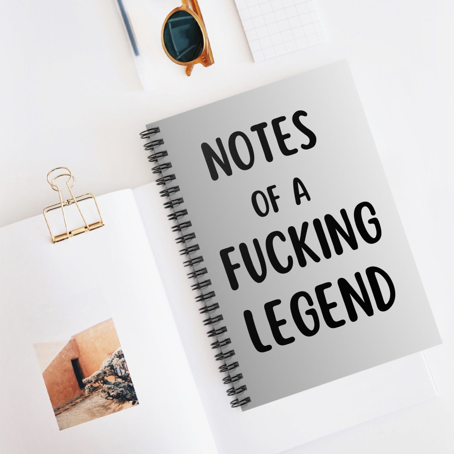 Funny Notebook, Notes Of A Fucking Legend Notebook, Funny Gift For Him or Her, Funny Journal, Funny Planner, Colleague Gift, Co-worker Gift